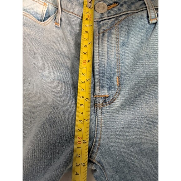 Hudson Womens 27 Light Wash Distressed Patchwork Flare Ultra Soft Jeans Raw Hem - Picture 16 of 16